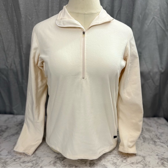 REI Tops - REI Cream 1/4 zip midweight base layer